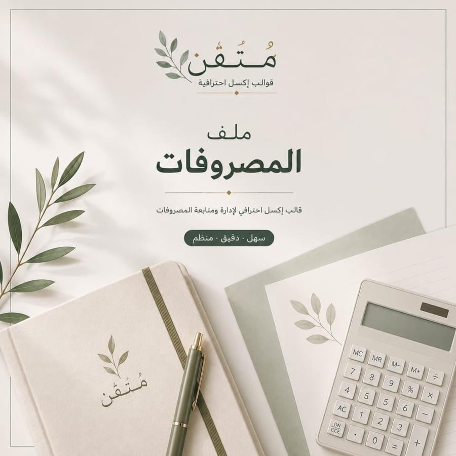 قالب إدارة المصروفات الذكي (Excel)