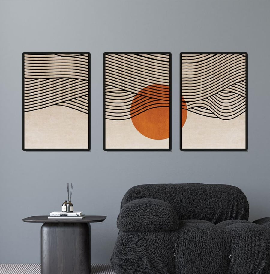 لــوحات ثلاثية - تصميم عصري