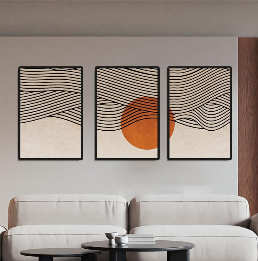 لــوحات ثلاثية - تصميم عصري