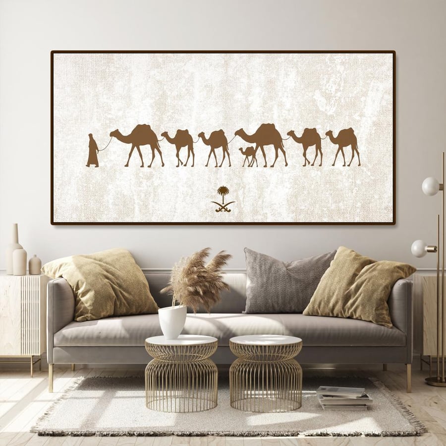 لوحة جدارية فنية- بتصميم تراثي