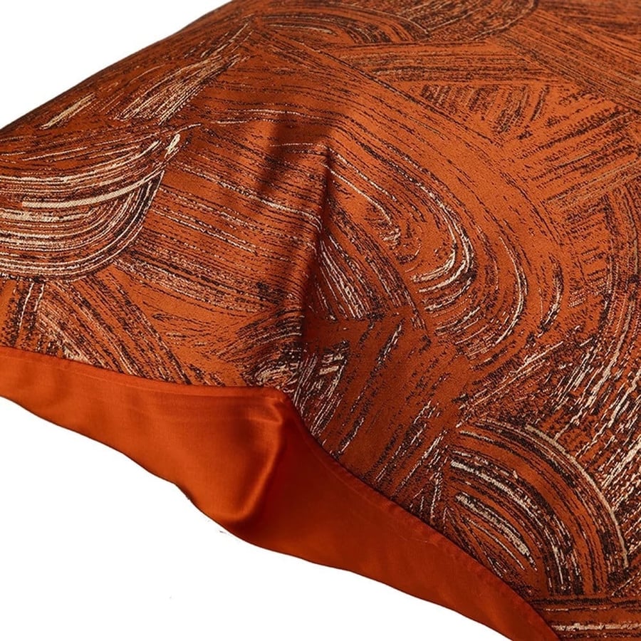 Modern orange pillow cover