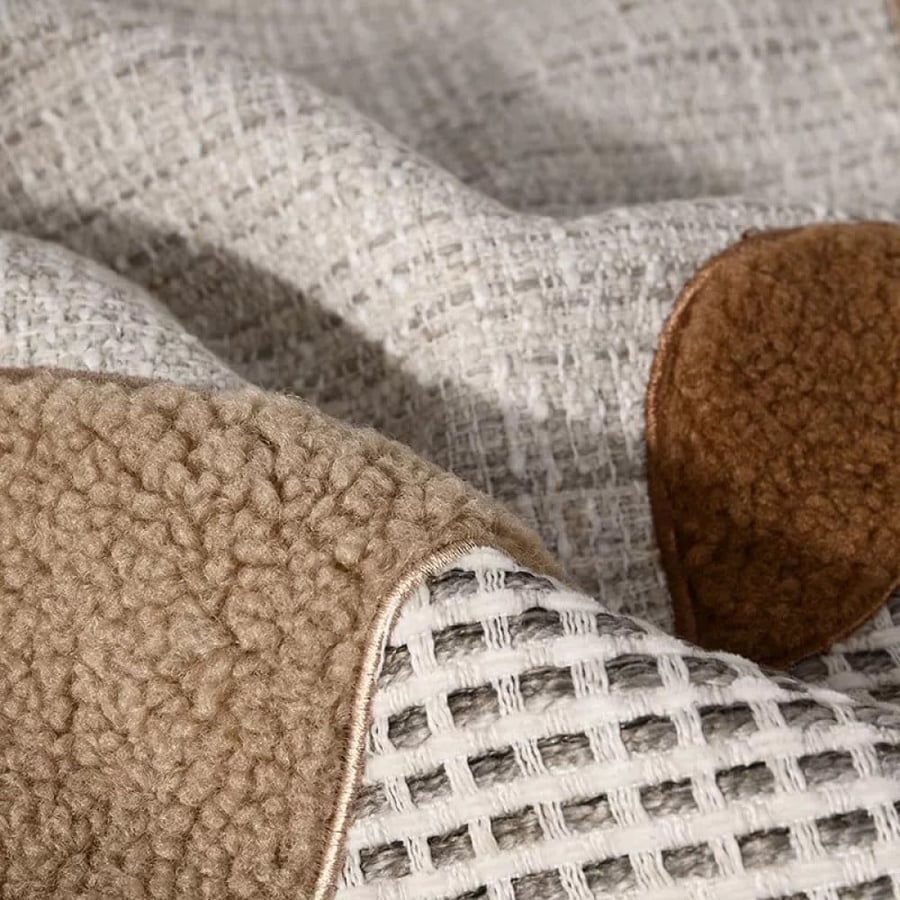 Modern distinctive pillow cover in beige