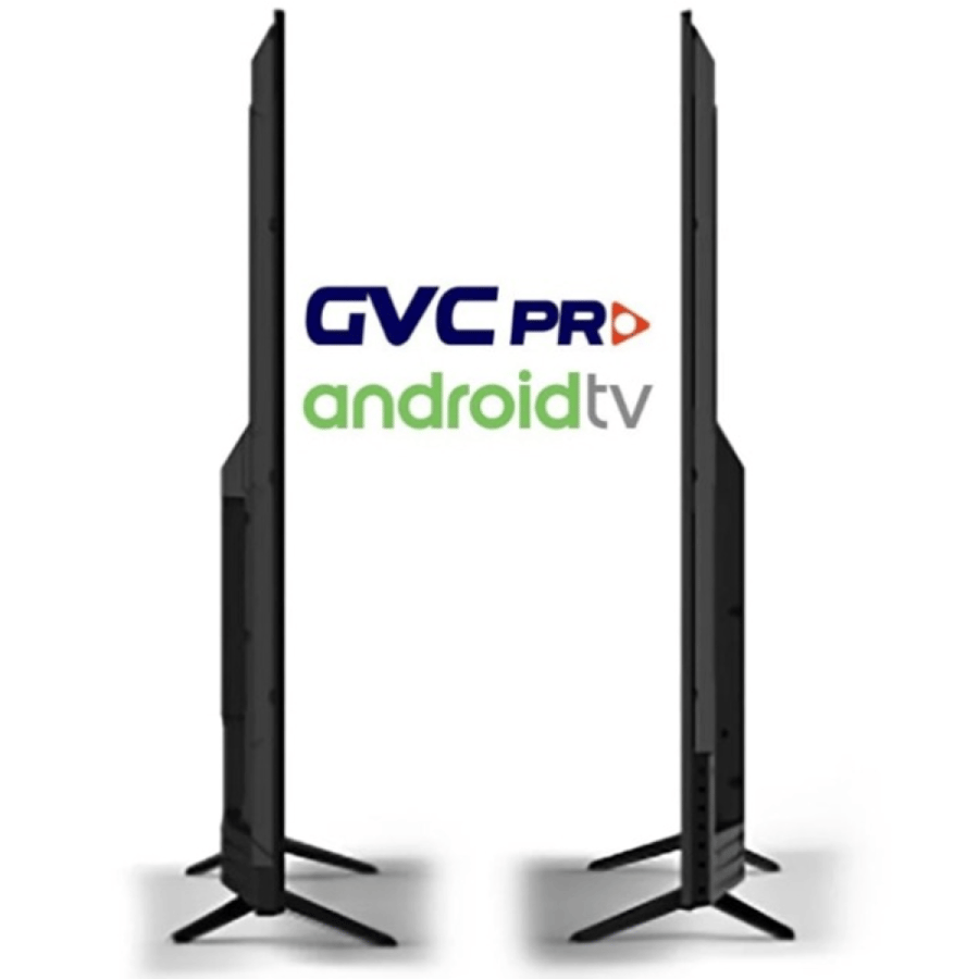 شاشة جي في سي برو GVC PRO 43 بوصة بدقة UHD مع ريموت وحامل جداري – موديل GVC-43TUS5200