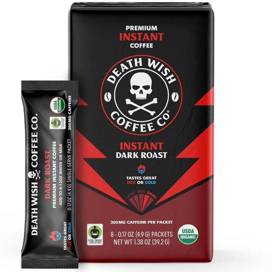 Death Wish Coffee Instant Coffee Dark Roast