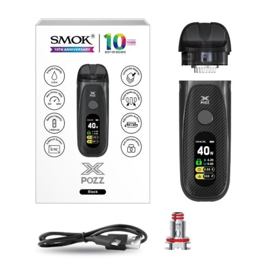 سحبة سموك بوز اكس كيت Smok Pozz X 40W Pod Kit - فيب شيشة سيجارة نكهات
