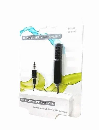 ميكروفون مكثف (Condenser Microphone) من طراز SF-555 أو SF-555B، وهو مُصمم للاستخدام في المحادثات