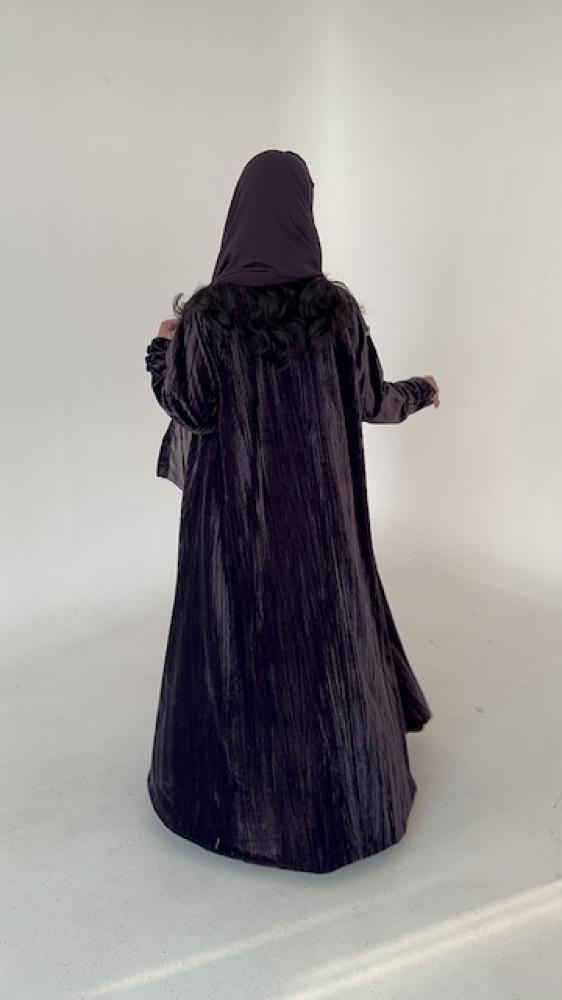 N43 crushed velvet - dark purple