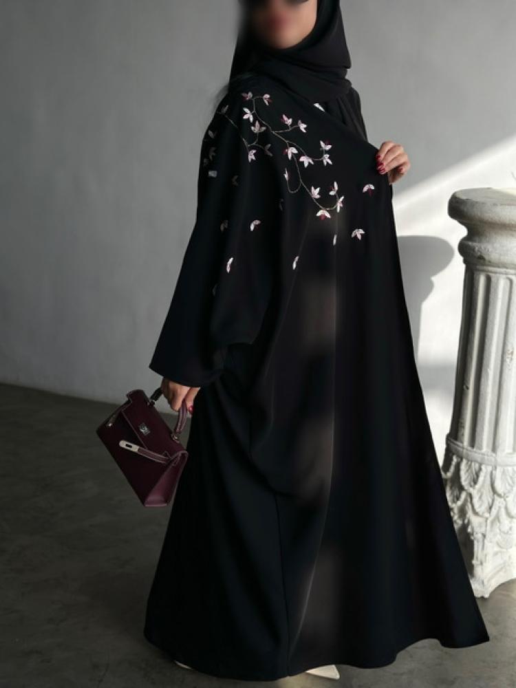 N37 - Half Bisht - (Flower embroidery)