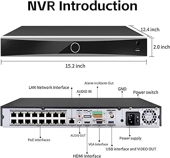 جهاز عرض وتسجيل16 قناة مع بور DS-7616NXI-I2/16P/S 16POE NVR 16CH HIKVISION 8MP