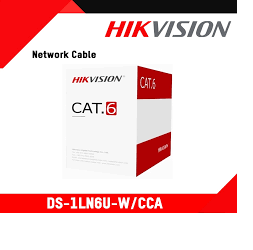 Cable cat6 hikvision 305m DS-1LN6U-W/CCA سلك شبكه هيك فيجن 305 متر