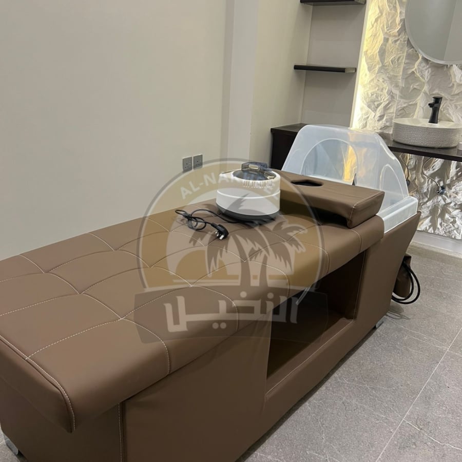 سرير مساج وغسيل شعر وبخار وجة