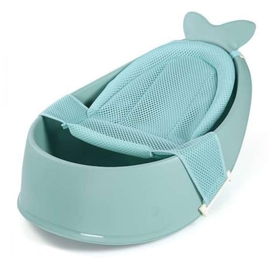 Baby bathtub in the shape of a whale