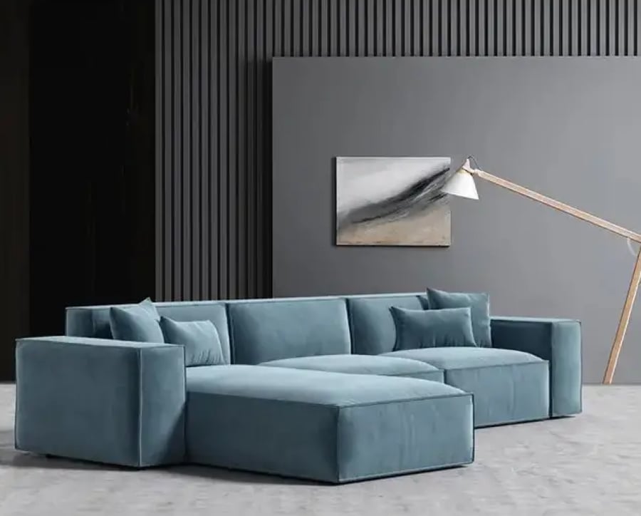 كنبة 300×180×88×90 سم - ازرق