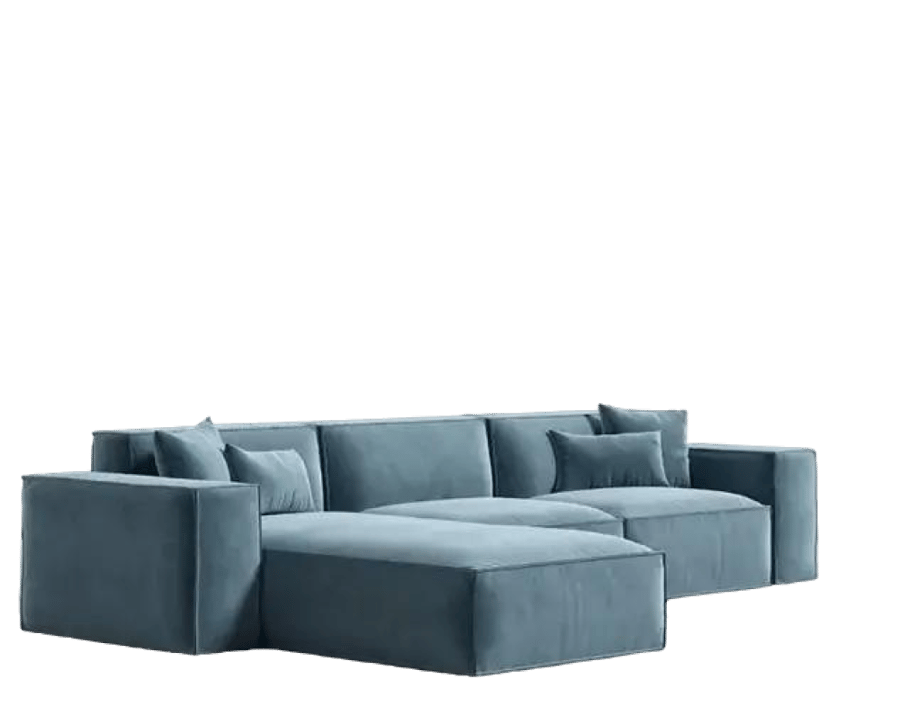 كنبة 300×180×88×90 سم - ازرق
