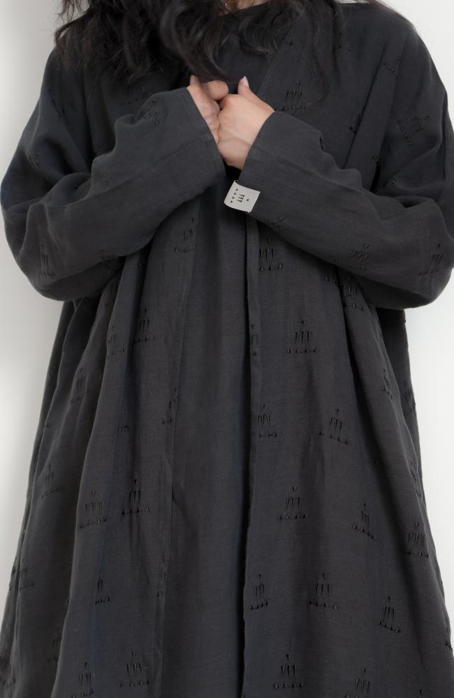 black brocade Abaya