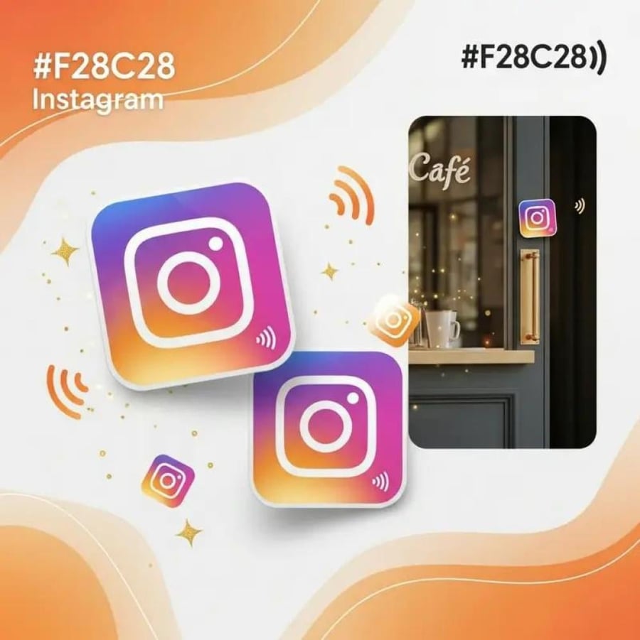 ملصق nfc انستقرام