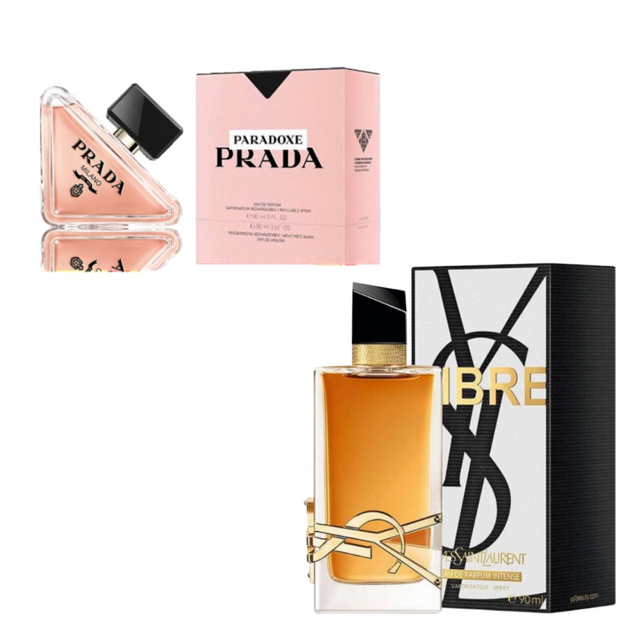 عرض عطور عطر ليبر من سان لوران أو دو بارفيوم انتنس 90مل عطر برادا بارادوكس او دو بارفيوم 90