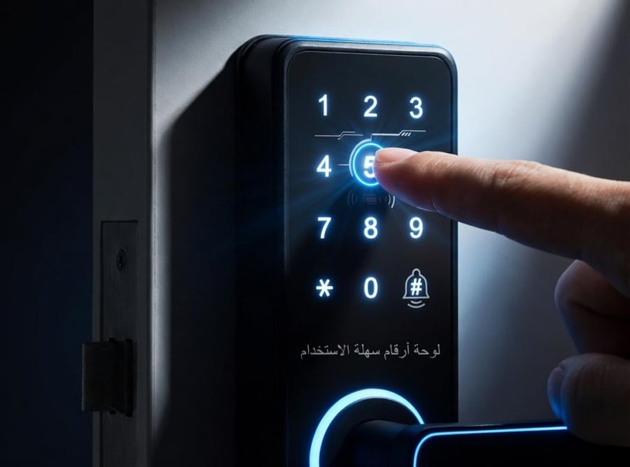 قفل باب ذكي ببصمة الإصبع — فتح سريع بدون مفتاح
