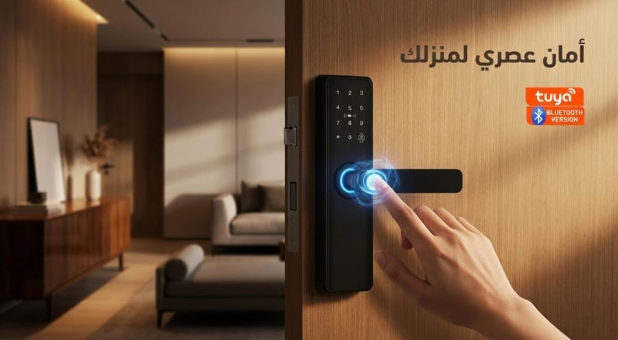 قفل باب ذكي ببصمة الإصبع — فتح سريع بدون مفتاح