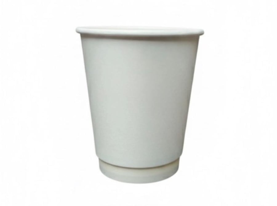 كوب ورق ابيض 3PLY 12OZ