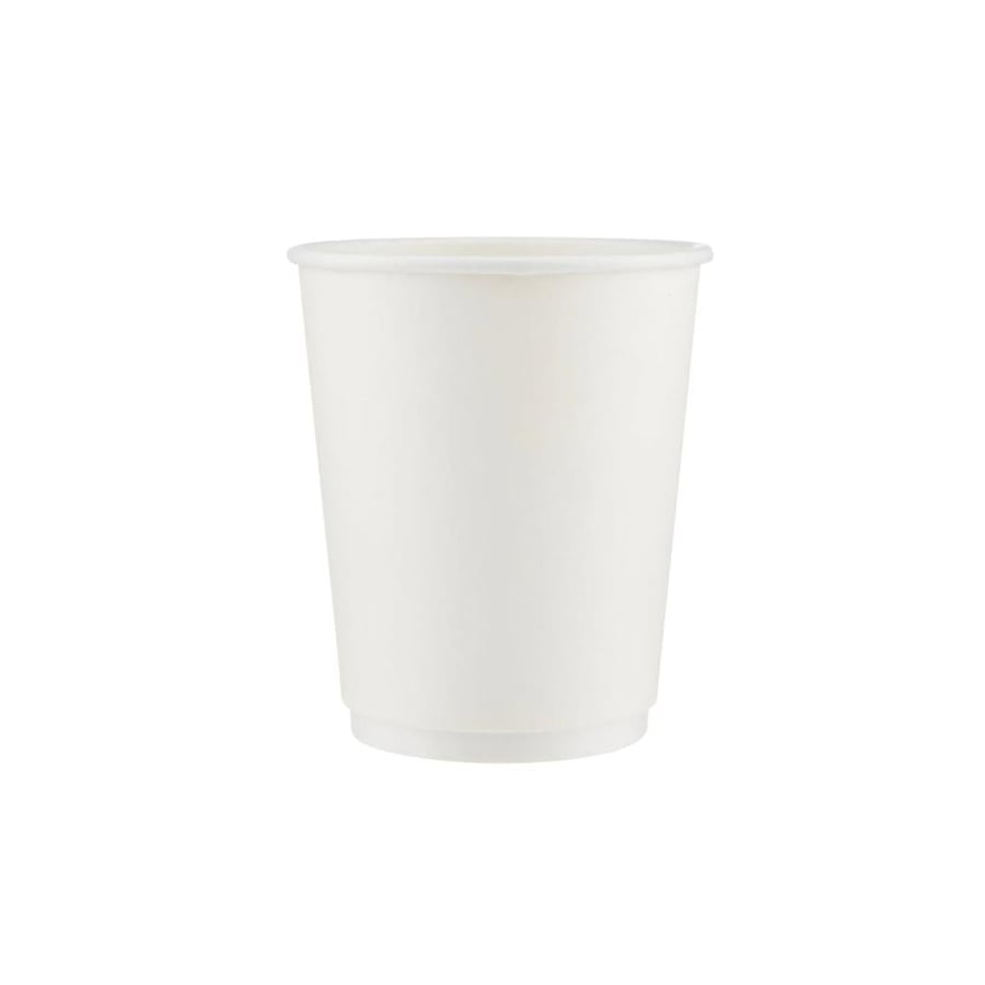 كوب ورق ابيض 8oz مفرد