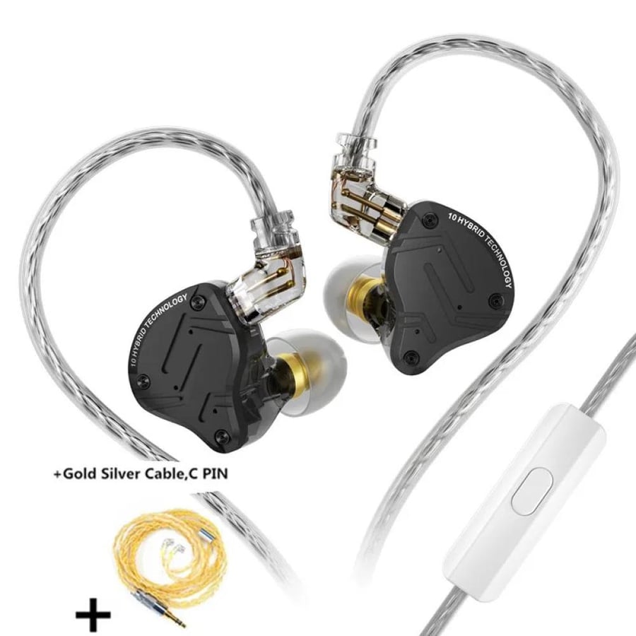 سماعة KZ ZS10 Pro X داخل الأذن بصوت عالي الدقة وباس قوي