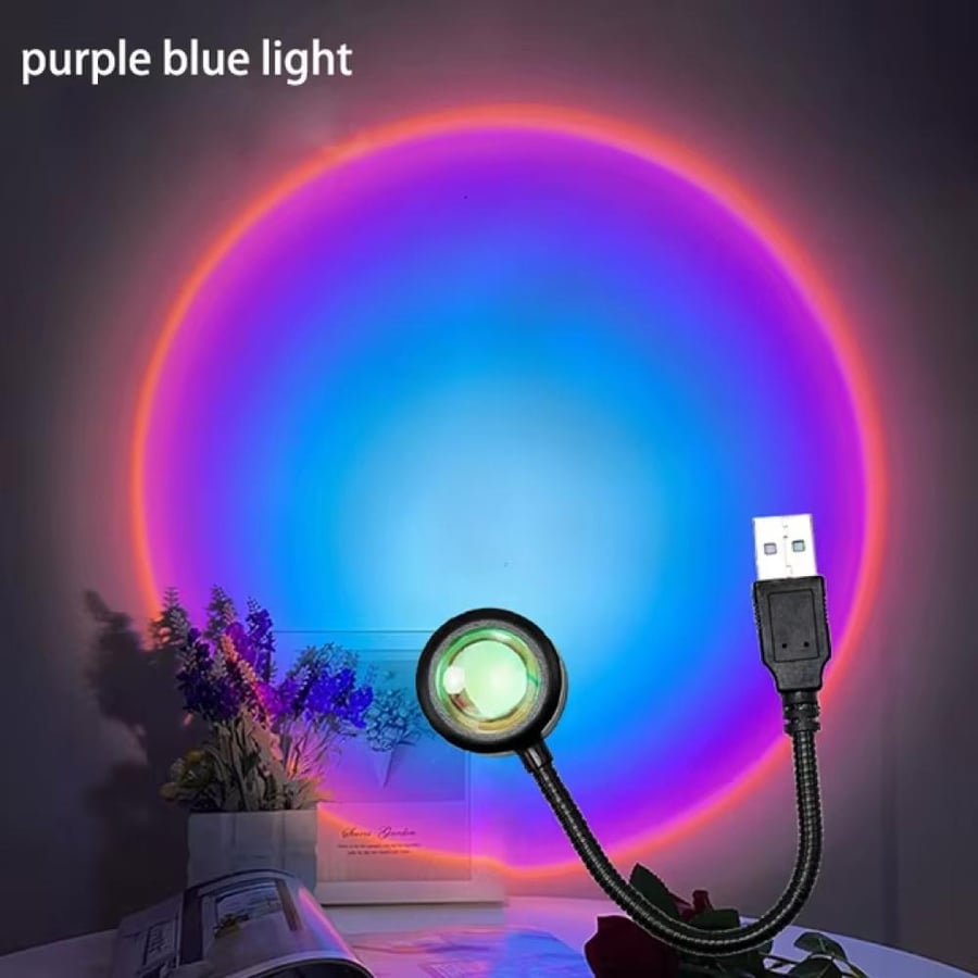 مصباح غروب الشمس LED – إضاءة ديكور وتصوير