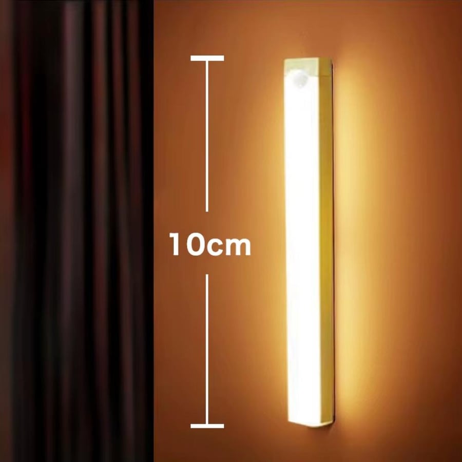 مصباح LED ليلي بحساس حركة – يعمل بالبطارية أو USB