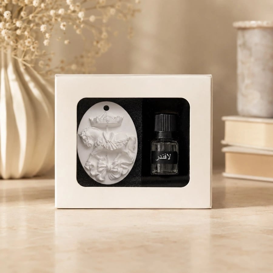 بكج توزيعات 6 حبه  - تعليقة الحصان مع عطر لافندر