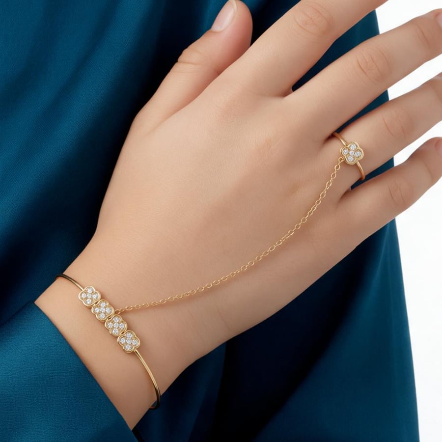 كف ذهب اطفال  عيار 18