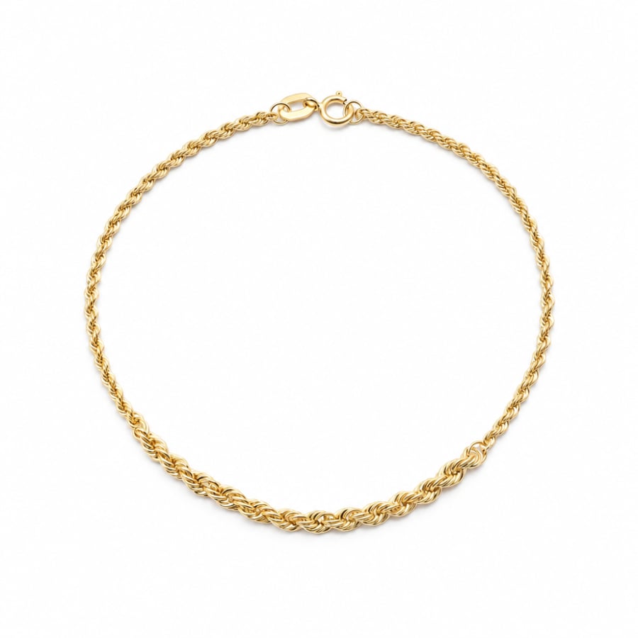اسوارة ذهب مبروم عيار 18