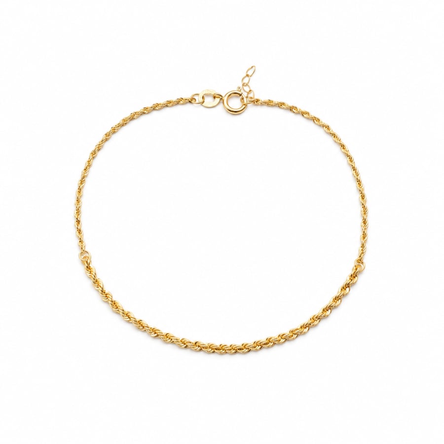 اسوارة ذهب مبروم عيار 18