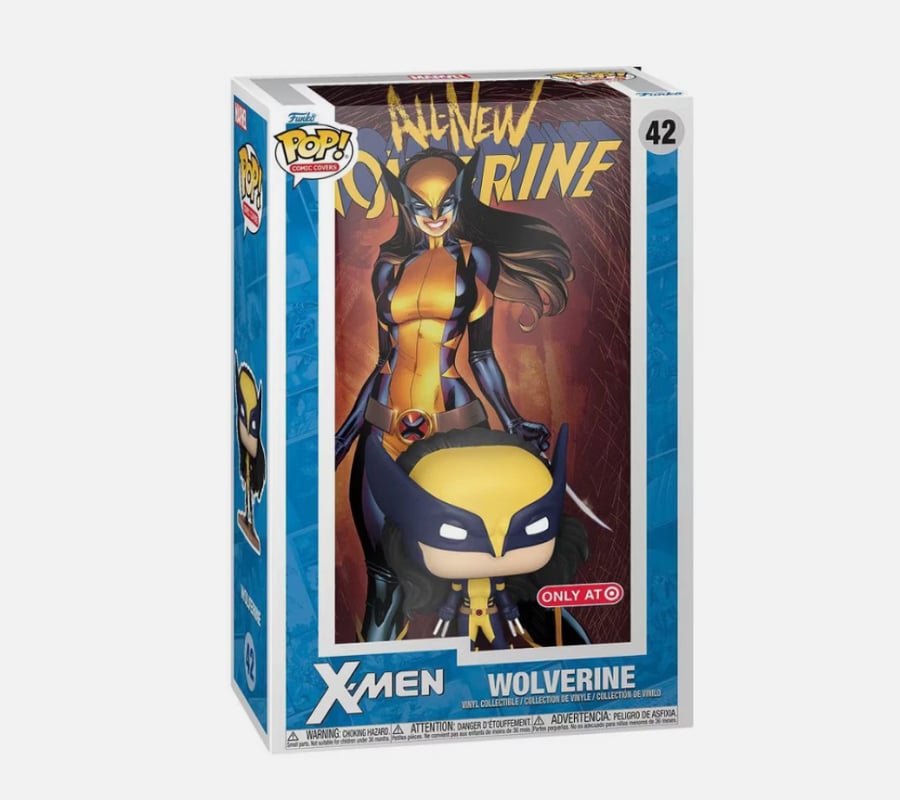 Funko All New Wolverine Comic Cover فونكو ولفرين الجديدة مع خلفية كوميك كوفر