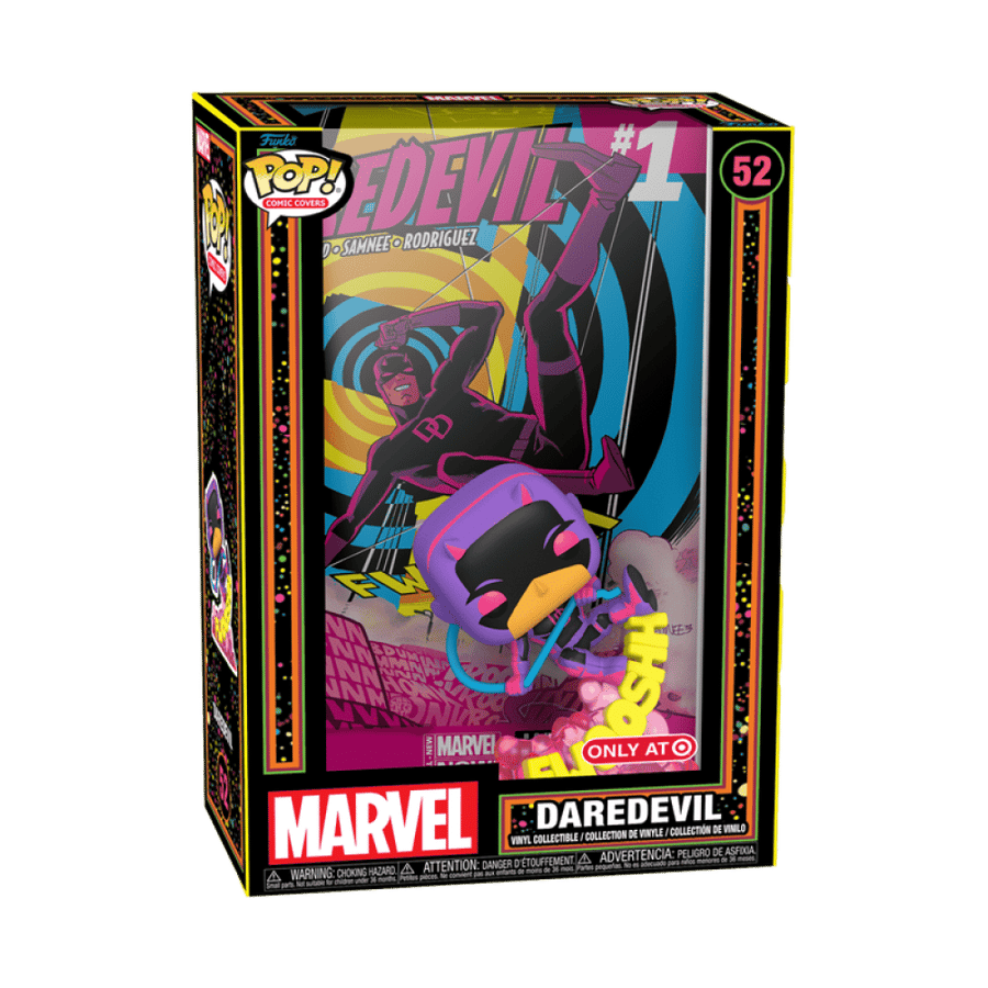 Funko Marvel Daredevil cover blacklight فونكو مارفل ديرديفل خلفية كوميك كوفر بلاك لايت