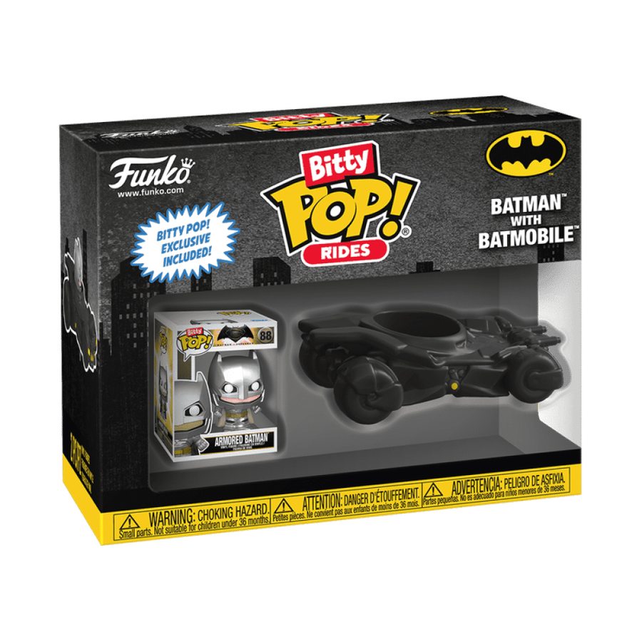 Bitty Pop Batman With Batmobile بات مان مع السيارة مجسم صغير