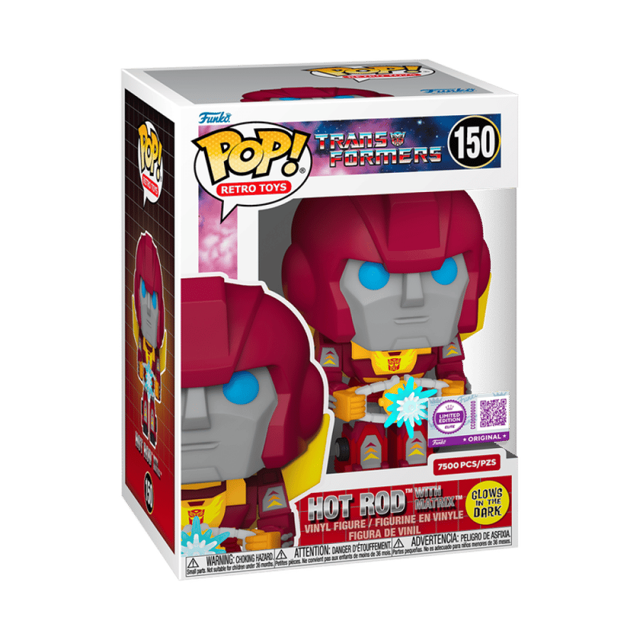 Funko Transformers Hot Rod with Matrix (Glow) (Elite Limited 7500 PCs) فونكو ترانسفورمرز حصري محدود و مضيء