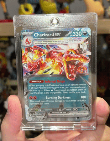 Pokemon Card Charizard ex SV03: Obsidian Flames 125/197 Holo Double Rare MINT بطاقة بوكيمون شاريزارد اكس 2023 هولو دبل رير