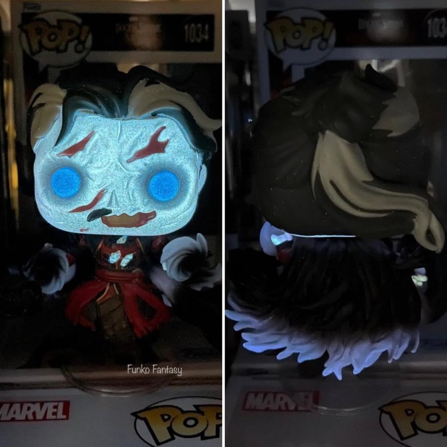 Funko Marvel Hot Topic Doctor Dead Strange Zombie GLOW فونكو مارفل سترينج زومبي مضيء