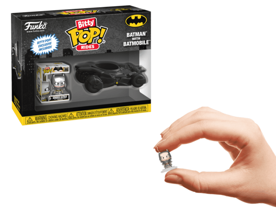 Bitty Pop Batman With Batmobile بات مان مع السيارة مجسم صغير