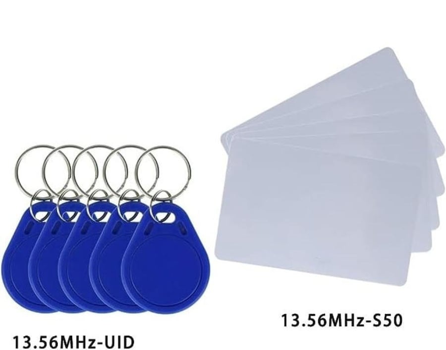 حامل المفاتيح RFID IC Key Tag + بطاقة RFID بتردد 13.56 ميجا هرتز