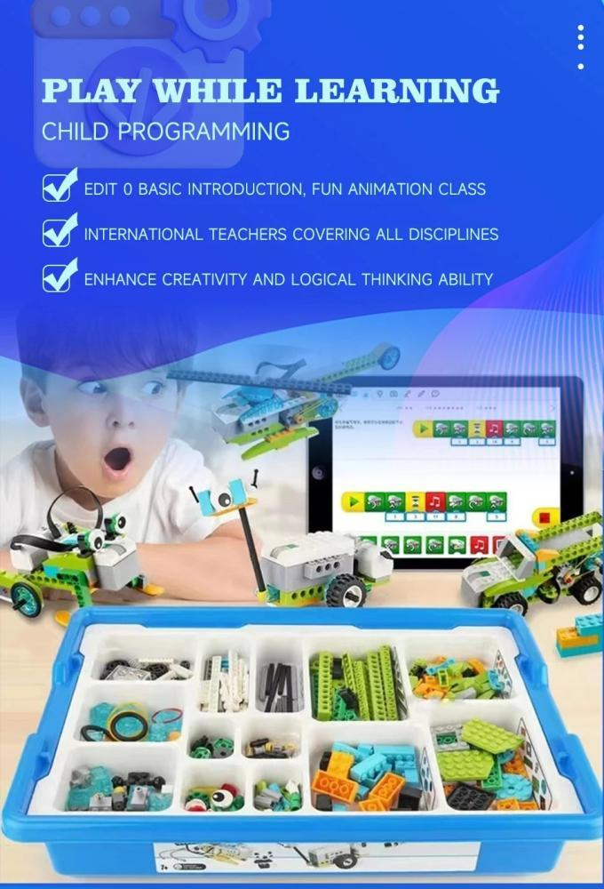 Basic building blocks set from WeDo 2.0 Robotics