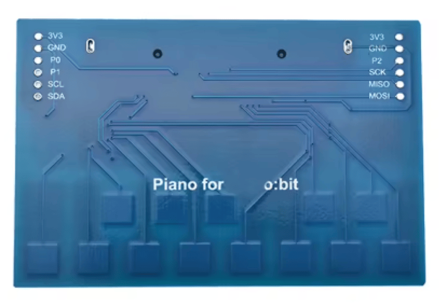 لوحة بيانو صغيرة لجهاز Microbit V2