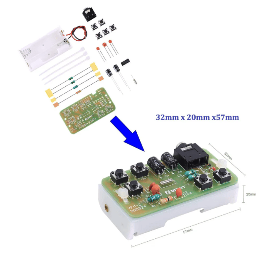 FM دائرة مستقبل  76 - 108 MHz