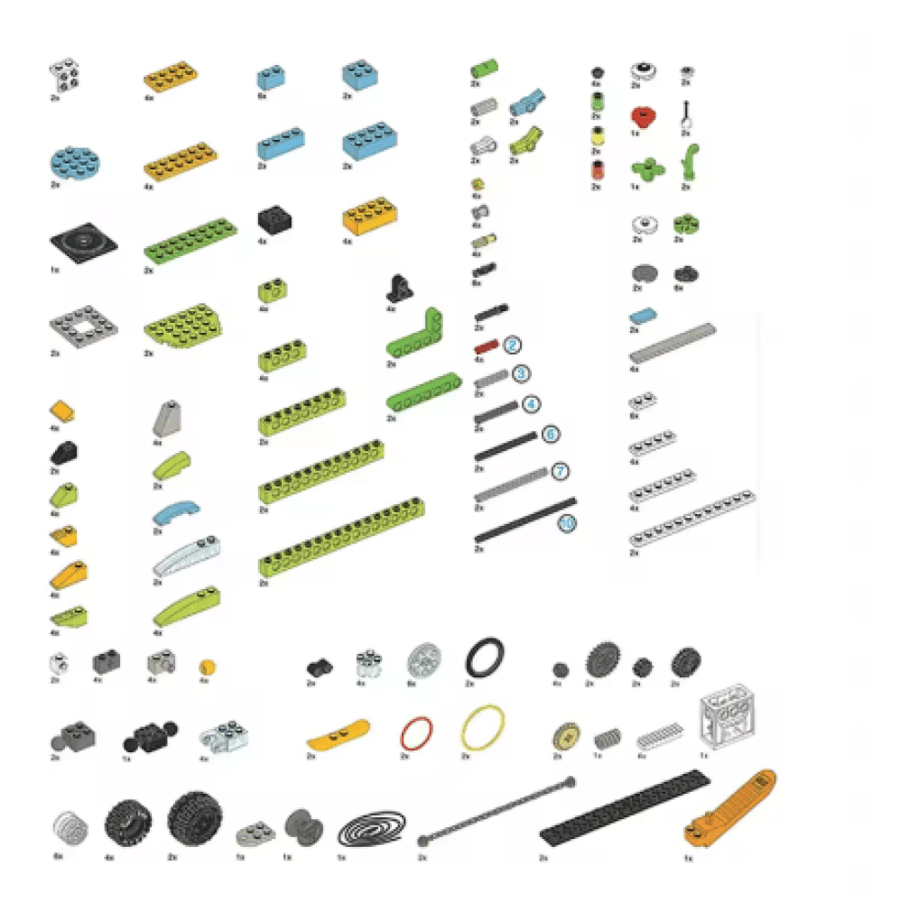 Basic building blocks set from WeDo 2.0 Robotics