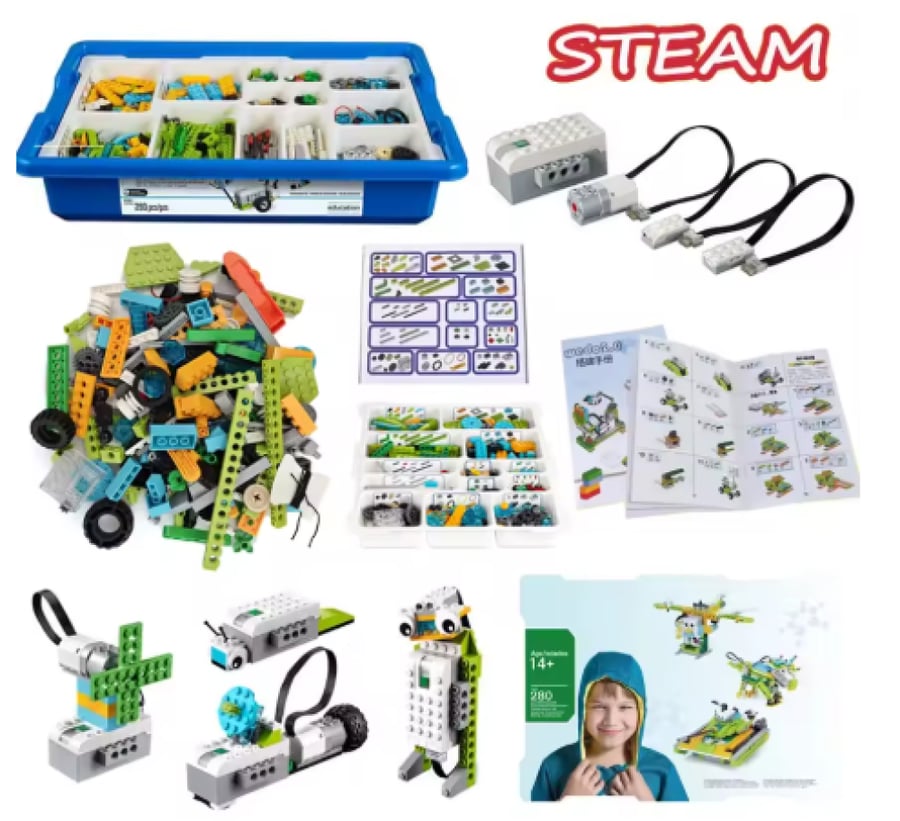 Basic building blocks set from WeDo 2.0 Robotics