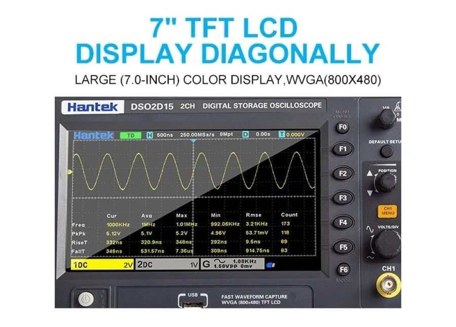 Hantek drawing vibrations Dso2C10