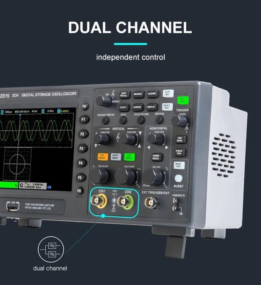 Hantek drawing vibrations Dso2C10