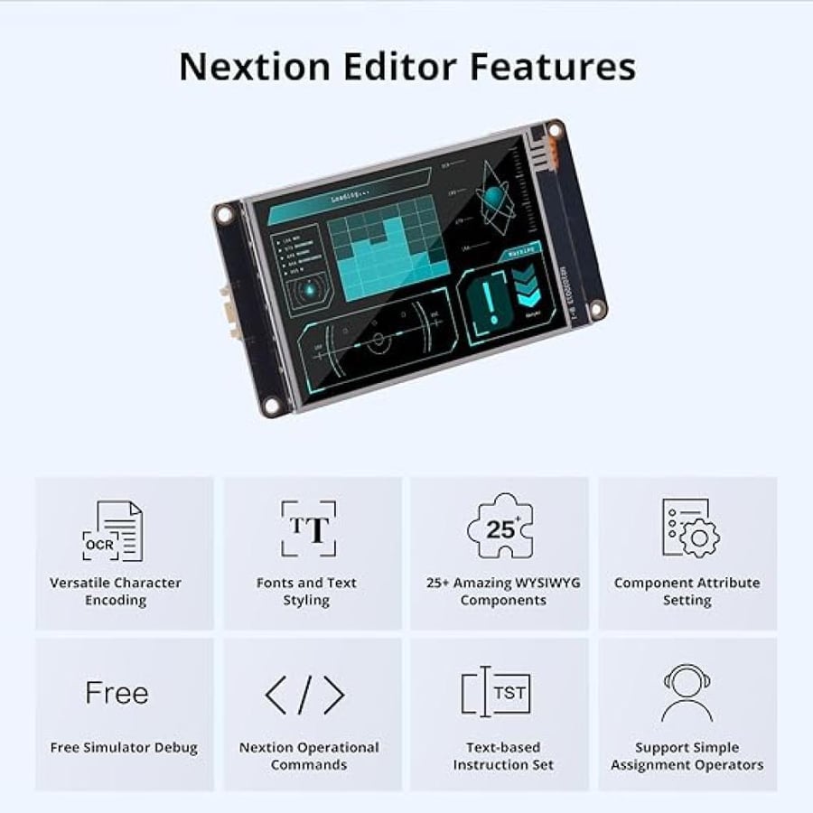 Nextion 3.5 HMI شاشة