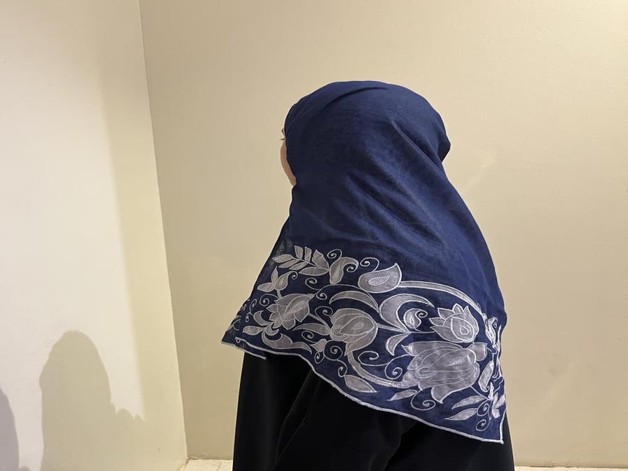 بوال ياباني تطريز  ورد بارز  ناعم
