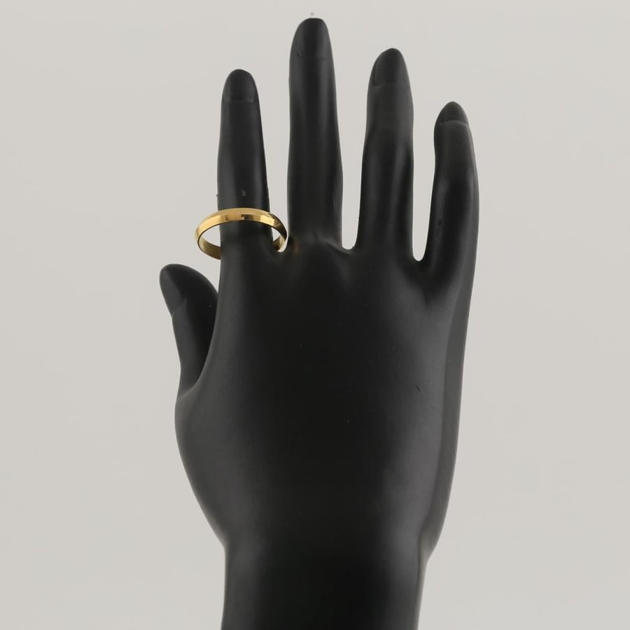 Smooth gold ring - 21 karat